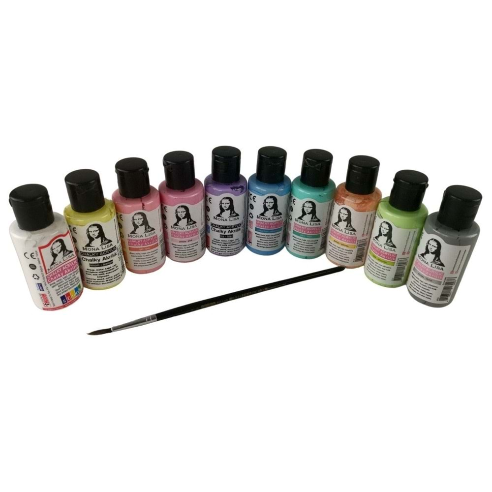 Mona Lisa Chalky Pastel Akrilik Boya 10 Renk X 40 ml