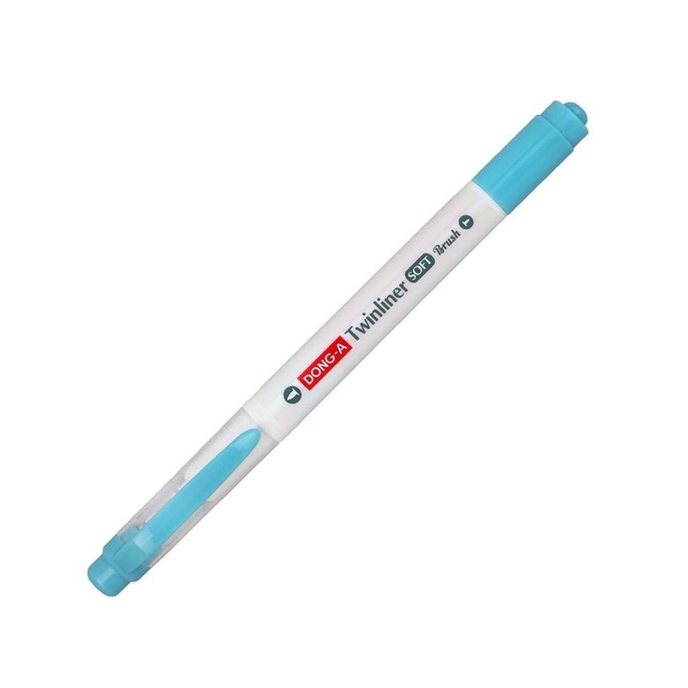 Donga Twinliner Soft Brush Fırça Uçlu İşaretleme Kalemi Mavi No:38