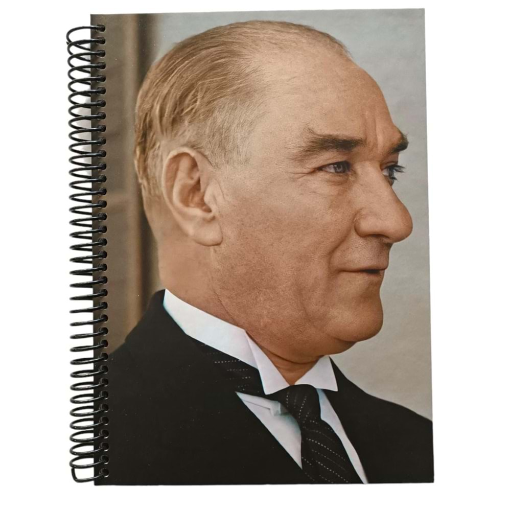 Keskin Color Sert Kapak Kareli Atatürk Defter 17x24 cm 100 Yp.