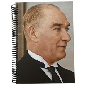 Keskin Color Sert Kapak Kareli Atatürk Defter 17x24 cm 100 Yp.