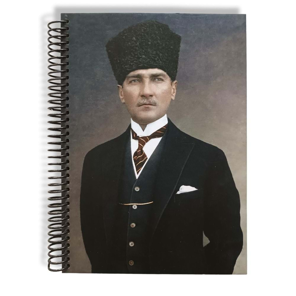 Keskin Color Sert Kapak Kareli Atatürk Defter 17x24 cm 100 Yp.