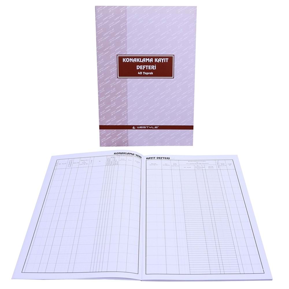 Konaklama Kayıt Defteri 40 Yp.