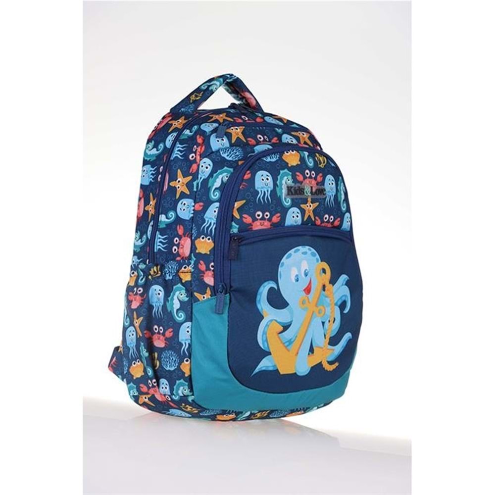 Kaukko Kids&Love Design Octopus Sırt Çantası L5085