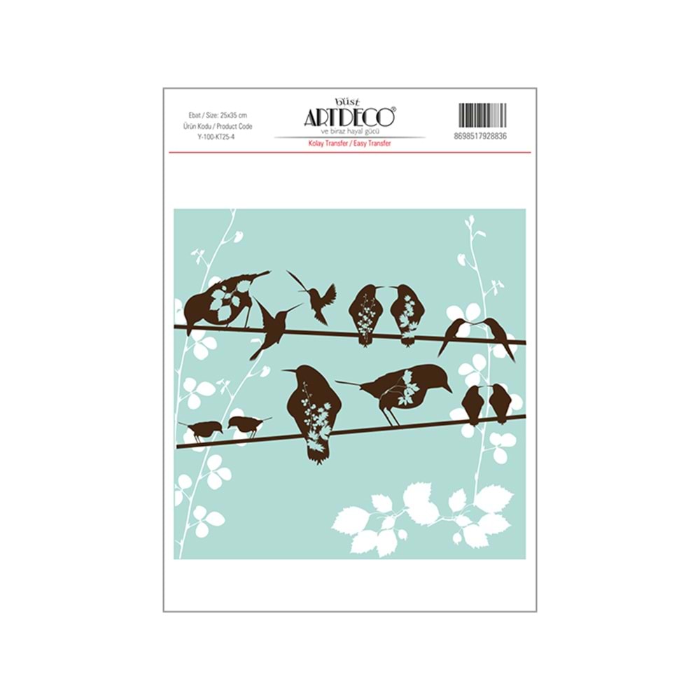 Artdeco Kolay Transfer 25x35cm Desen No:4