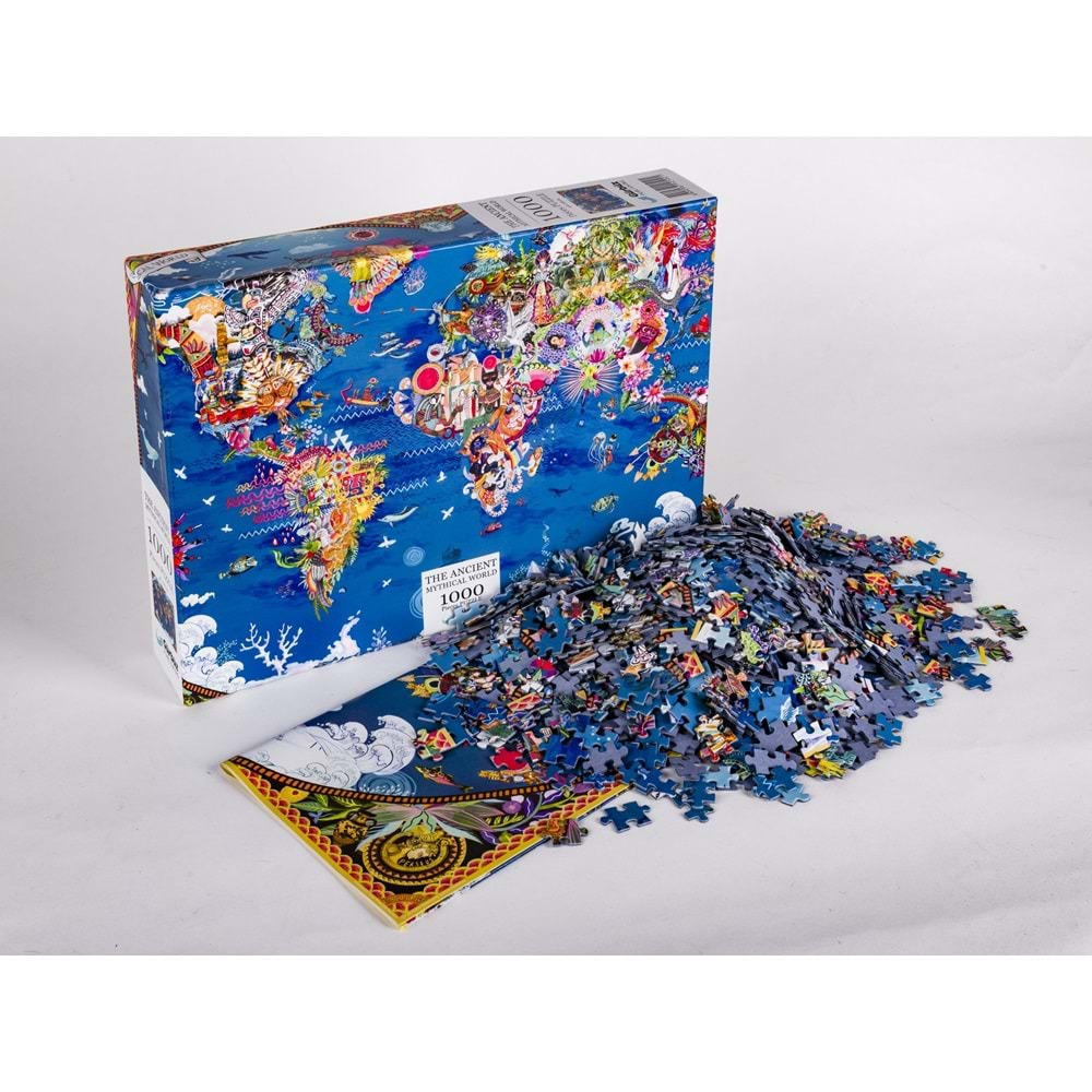 Gürbüz 12102 Mitolojik Harita Fantastik Puzzle 1000 Parça