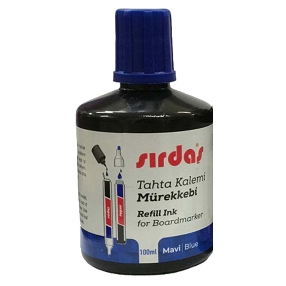 Sırdaş Tahta Kalemi Mürekkebi Mavi 100 Cc