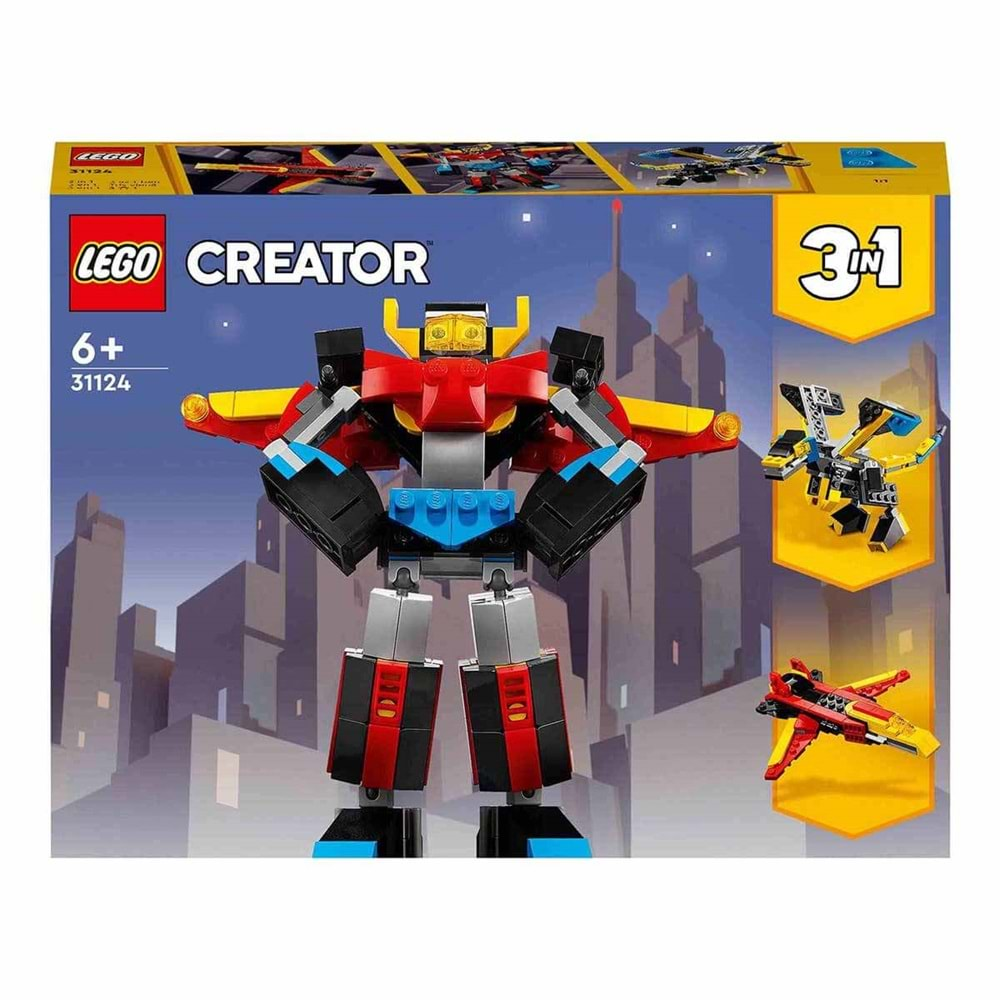 LEGO Creator 3 ü 1 Arada Süper Robot 31124