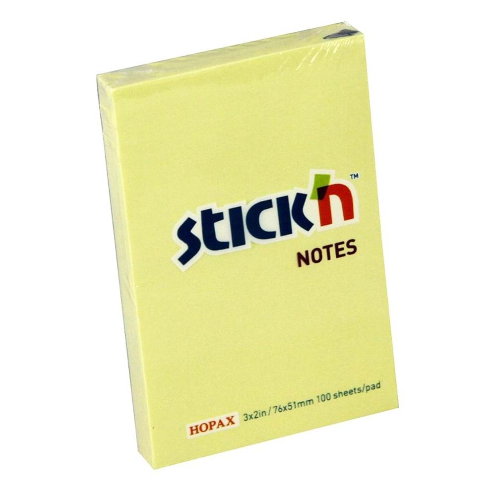 Gıpta Stickn 76x51 mm Pastel Sarı 100 Yp.