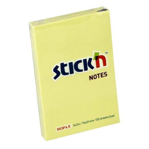 Gıpta Stickn 76x51 mm Pastel Sarı 100 Yp.