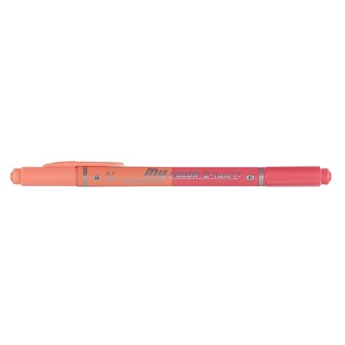 Dong-A My Color 2 Tone Çift Uçlu Keçeli Kalem Somon 63/61