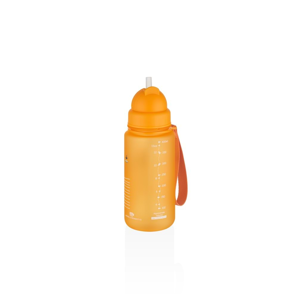 Uzspace 400 ml. Tritan Matara Dynamic Orange-Bear 3024