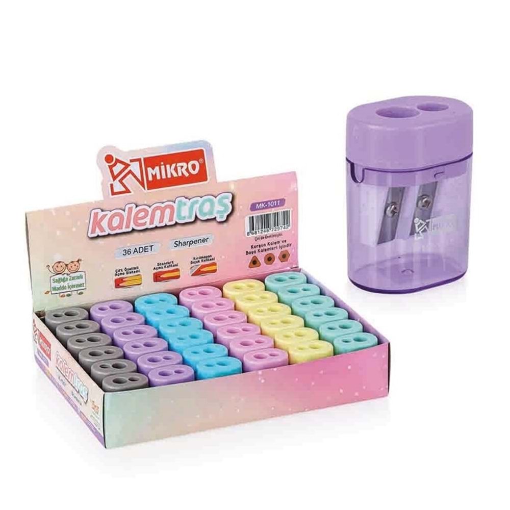 Mikro Çiftli Kalemtraş MK-1011