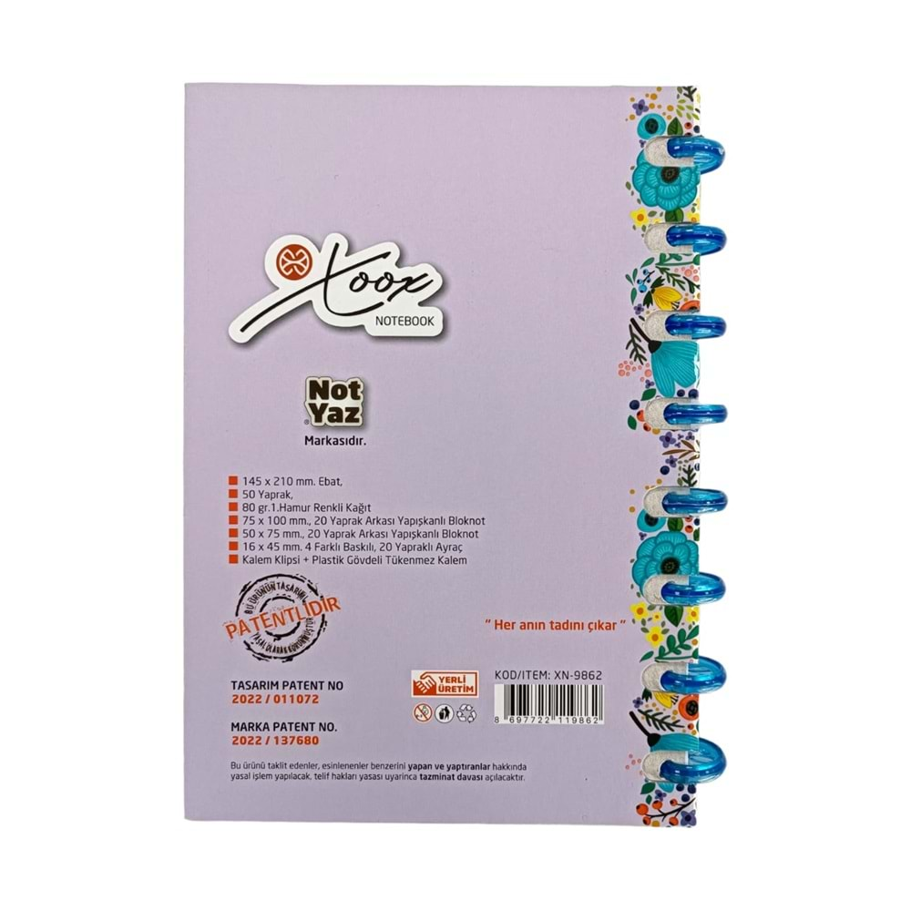 Notyaz A5 Kalemli Notebook XN-9862