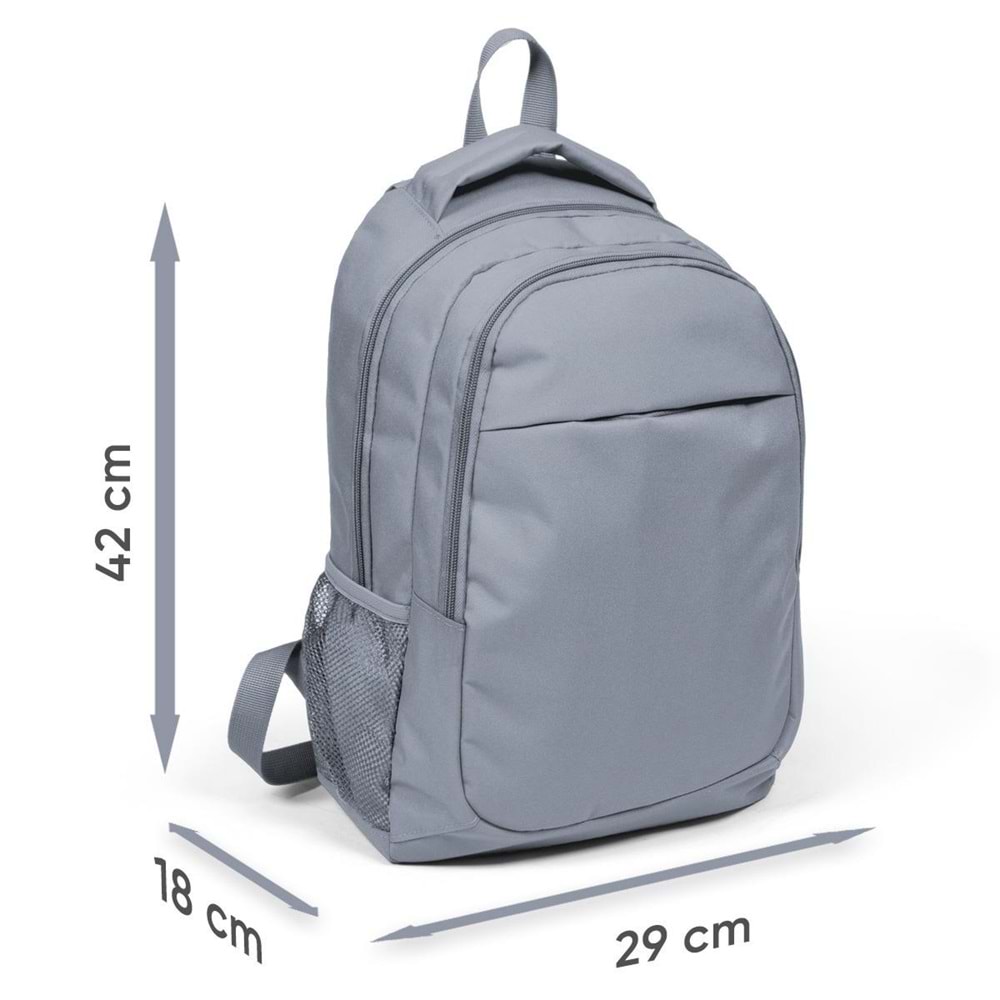 Coral High Kids Nefti Fosforlu Sarı Araba Desenli Üç Bölmeli Okul Sırt Çantası 14406