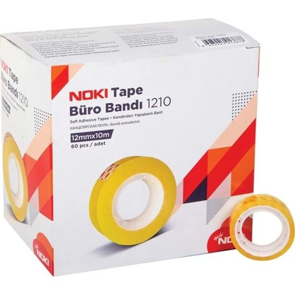 Noki Şeffaf Bant 12m x10 mm 60 Lı