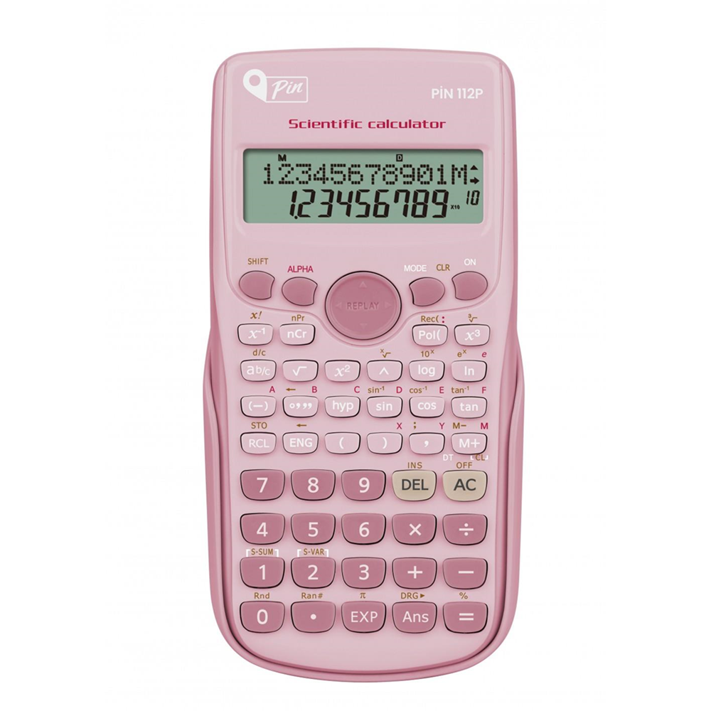 Pin Hesap Makinası Fonksiyonlu Pembe N:112P
