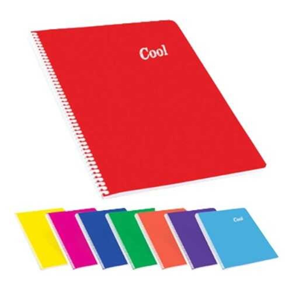 Keskin Color A5 72 Yp.Çizgili PP Kp.Spiralli Cool Defter
