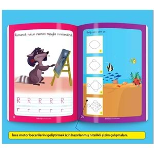 3-6 Yaş YAZ-SİL Komik Alfabe Kitabım - Etkinlik Seti Yükselen Zeka