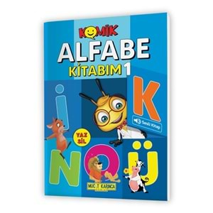 3-6 Yaş YAZ-SİL Komik Alfabe Kitabım - Etkinlik Seti