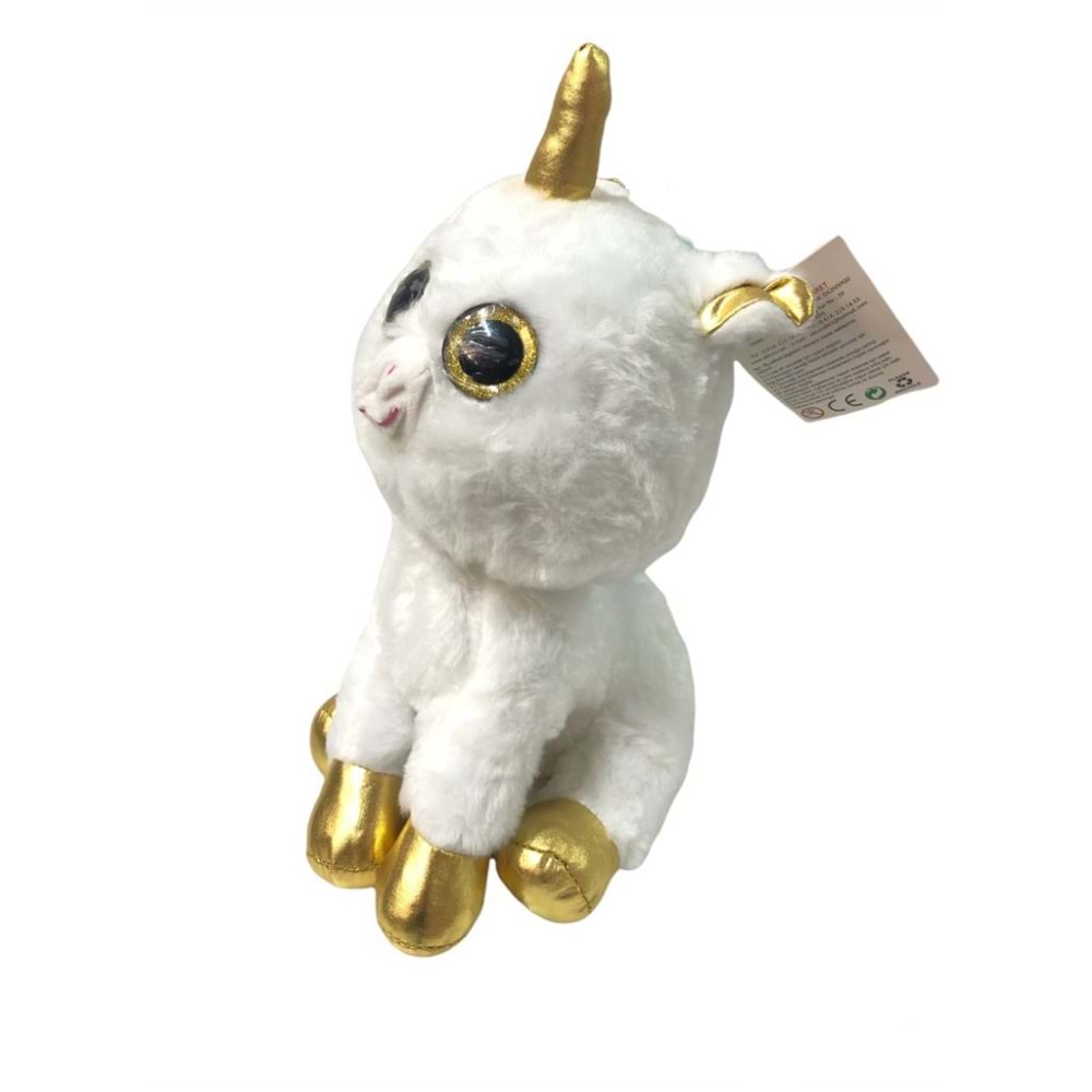 Parlak İri Gözlü Peluş Unicorn 20 cm