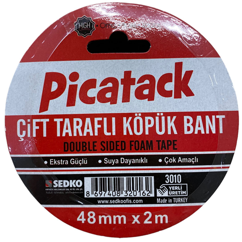 Picatack Çift Taraflı Köpük Bant 48mmx2m