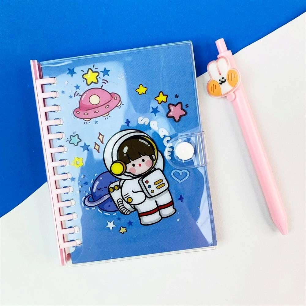 Space Tasarımlı Günlük Defter Ve Kalem Set (BAM-270)