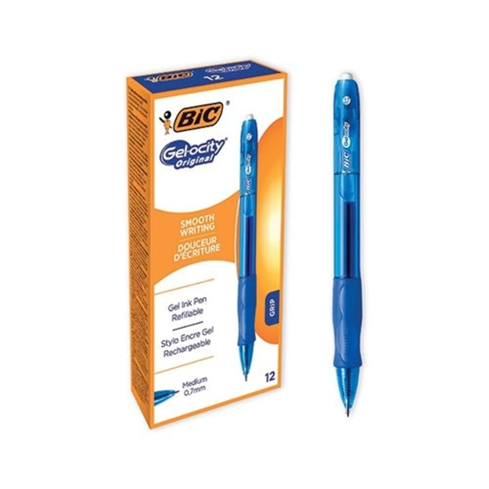 Bic Jel Tükenmez Kalem 0.7 mm Mavi