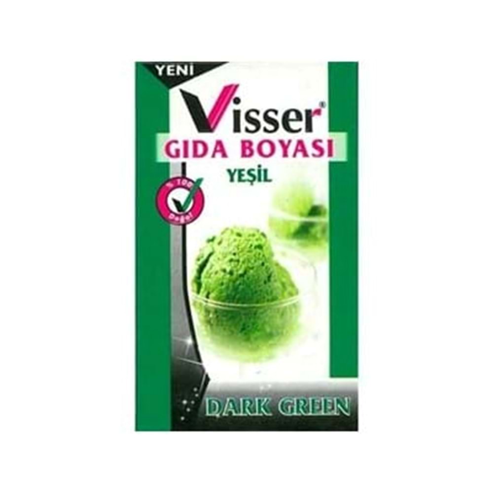 Visser Yeşil Gıda Boyası 9 Gr.