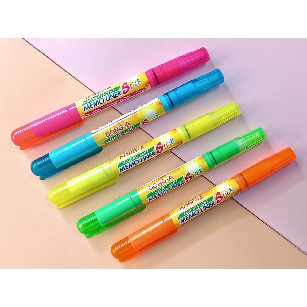 Memoliner Stick Fosforlu Kalem Karışık 1 Adet