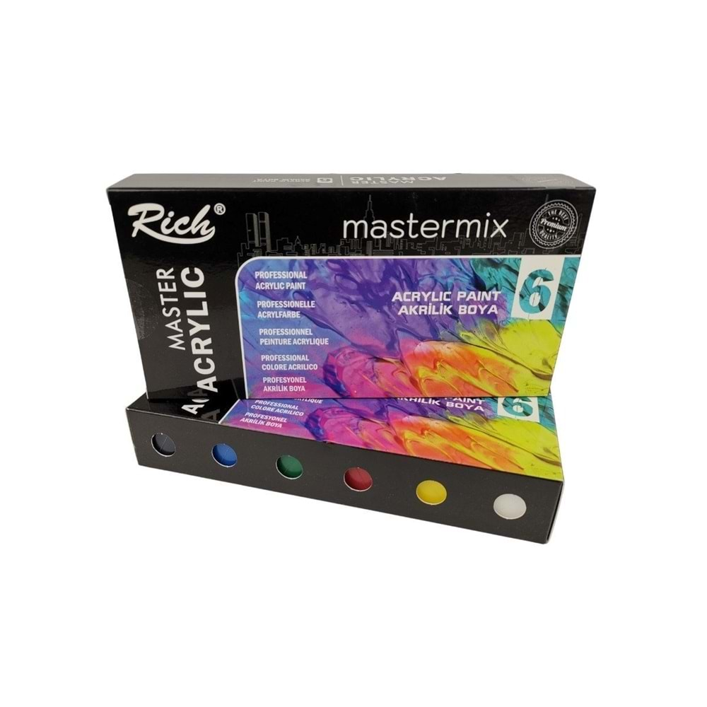 Rich Mastermix Akrilik Boya Seti 6 Renk 60 cc