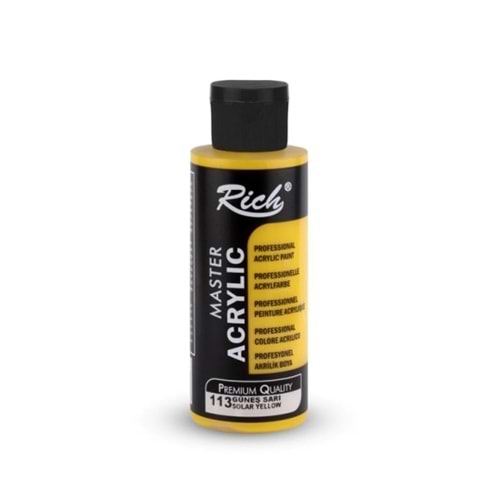 Rich Akrilik Boya 120 cc Güneş Sarı 113