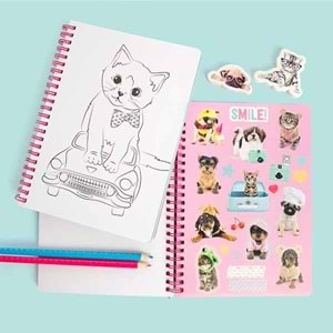 Studio Pets Stickerlı Boyama Defteri A5 PT-7786