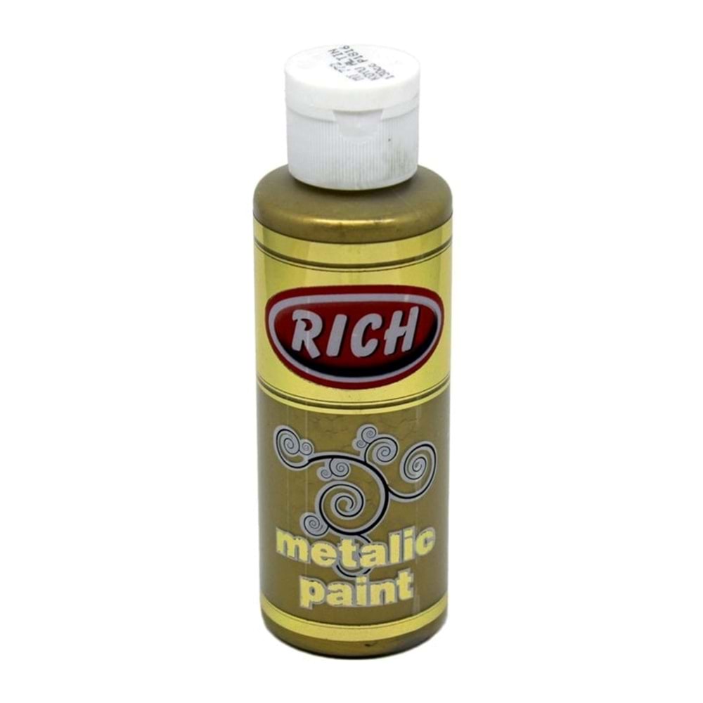 Rich Akrilik Boya Metalik 130 Ml Koyu Altın 772