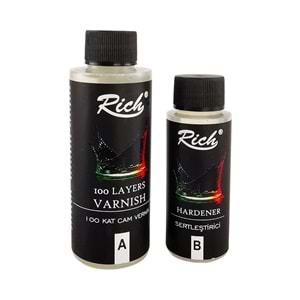 Rich 100 Kat Cam Vernik 120 ml+60 ml