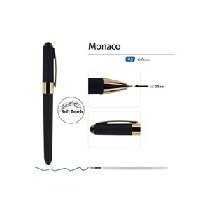 Bruno Visconti Monaco Tükenmez Kalem 0.5 mm Siyah (Siyah Mürekkep)