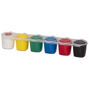 Bu-Bu Parmak Boya Renk 6x20 ml.