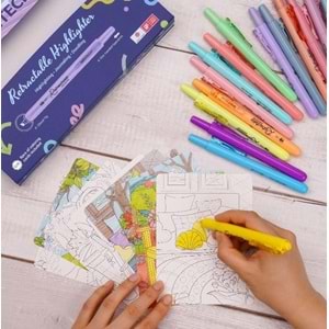 Writech Basmalı Fosforlu Kalem Neon Mor W-805s