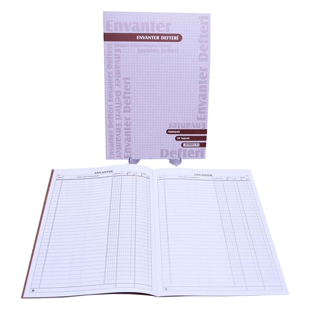 Envanter Defteri 20 Yp. Numaralı (1-2-3)