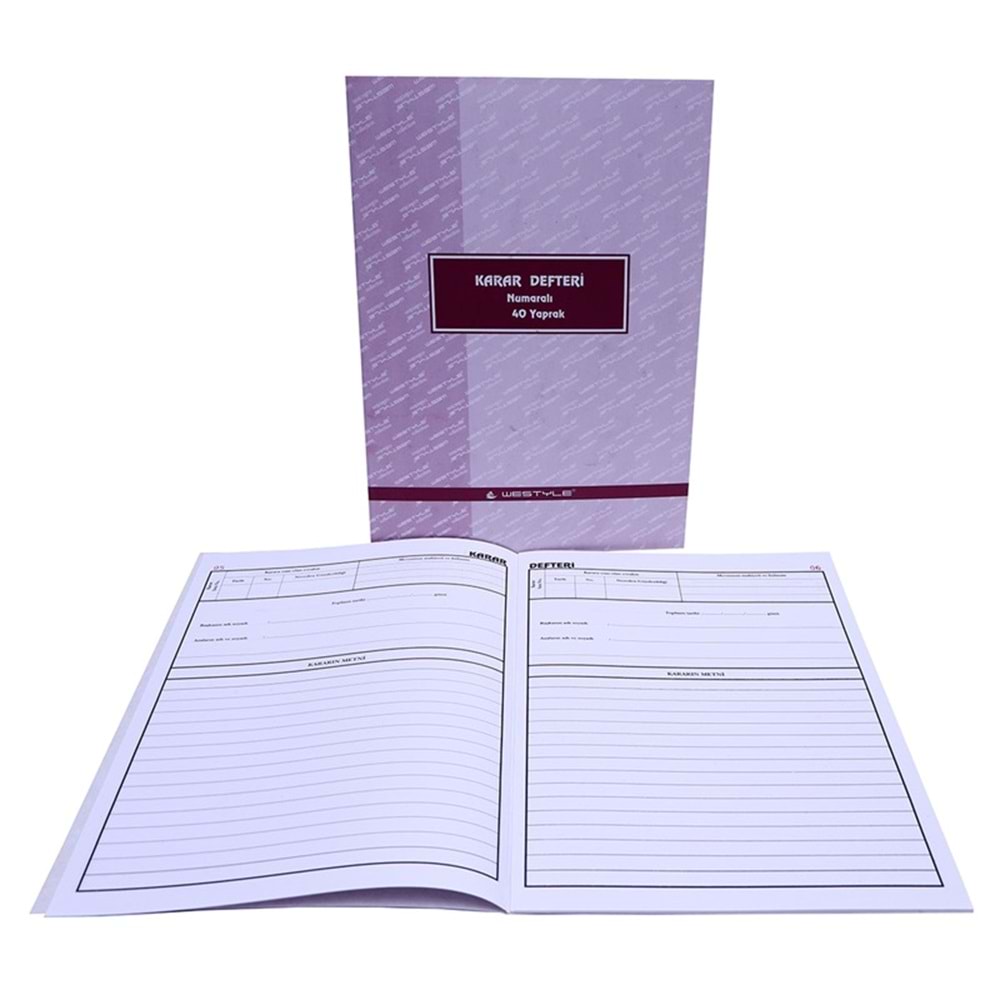 Karar Defteri Numaralı 40 Yp.