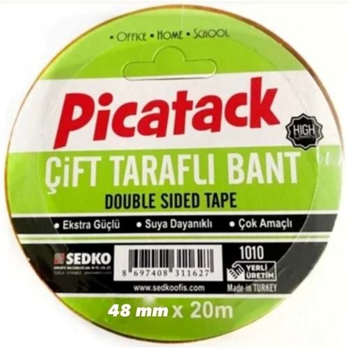 Picatack Çift Taraflı Bant Force 48 mm x 20 m