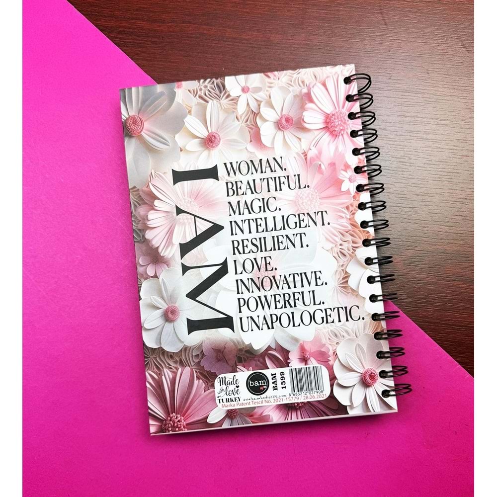 I Am Woman Tasarımlı Konuşan Ajanda (BM-1599)