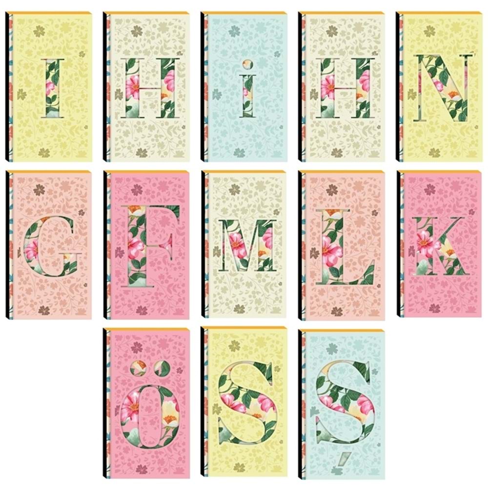 Lilamor Harf Defter 9x16 cm 48 syf.