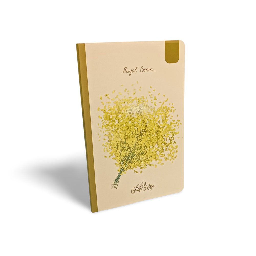 Lilamor Lady Rose Çizgili Defter 12.5X19.5 112 Syf.