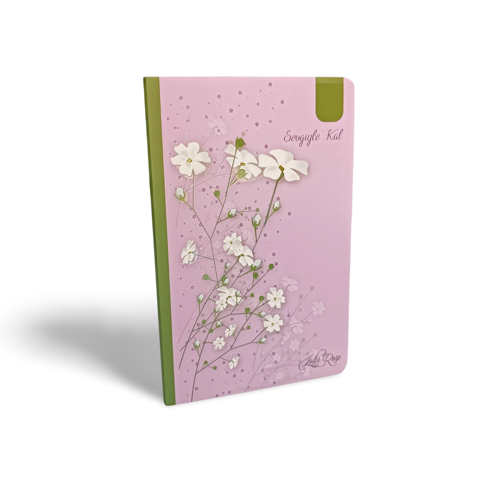 Lilamor Lady Rose Çizgili Defter 12.5X19.5 112 Syf.