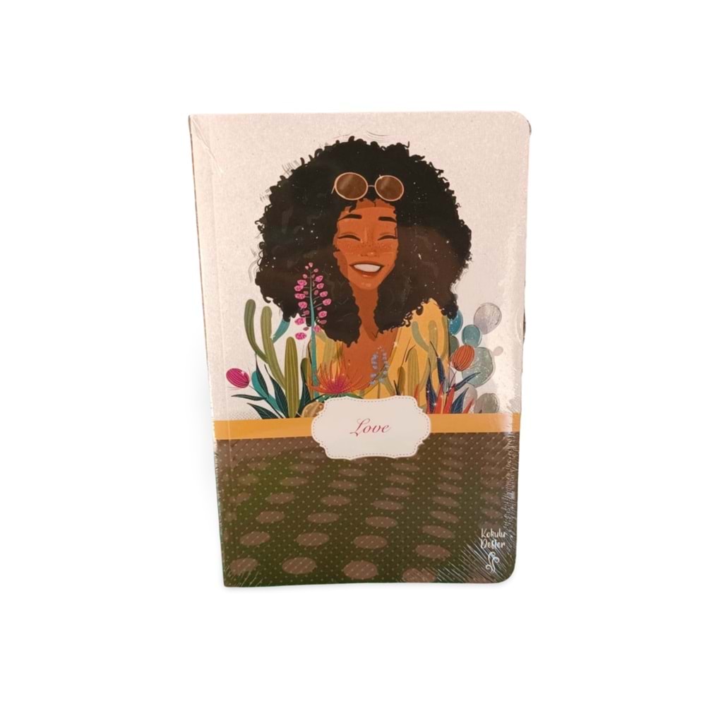 Lilamor Çiçek Bahçesi Serisi Kokulu Çizgili Defter 12.5X19.5 cm 112 Syf.