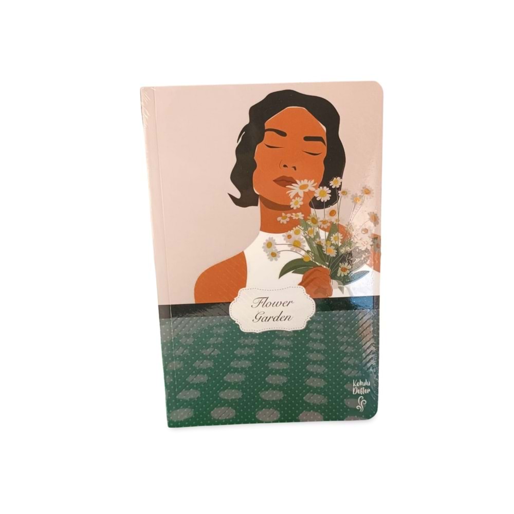 Lilamor Çiçek Bahçesi Serisi Kokulu Çizgili Defter 12.5X19.5 cm 112 Syf.