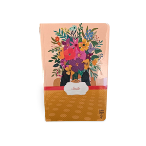Lilamor Çiçek Bahçesi Serisi Kokulu Çizgili Defter 12.5X19.5 cm 112 Syf.