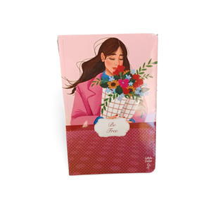 Lilamor Çiçek Bahçesi Serisi Kokulu Çizgili Defter 12.5X19.5 cm 112 Syf.