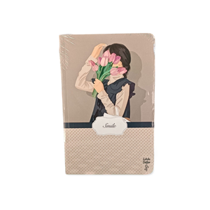 Lilamor Çiçek Bahçesi Serisi Kokulu Çizgili Defter 12.5X19.5 cm 112 Syf.