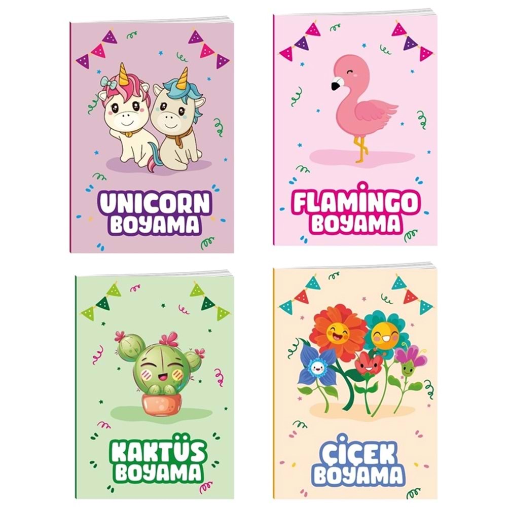 Lilamor Boyama Kitabı A4 16 Syf.